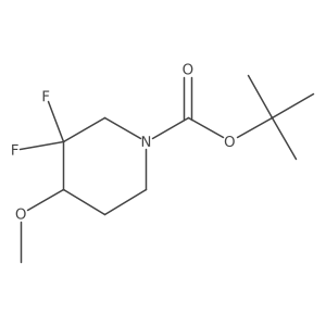 Tert-butyl 3,3-difluoro-4-methoxypiperidine-1-carboxylate Structure