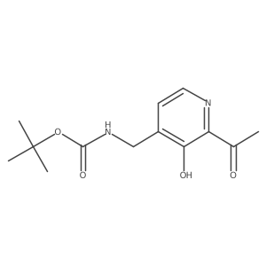 Tert-butyl (2-acetyl-3-hydroxypyridin-4-YL)methylcarbamate结构式