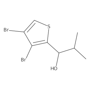 1-(3,4-Dibromothiophen-2-yl)-2-methylpropan-1-ol Structure