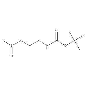 tert-Butyl (3-(methylsulfinyl)propyl)carbamate结构式