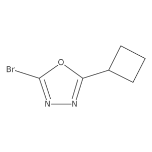 2-Bromo-5-cyclobutyl-1,3,4-oxadiazole Structure