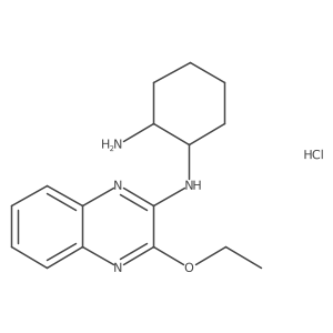 N1-(3-ethoxyquinoxalin-2-yl)cyclohexane-1,2-diamine hydrochloride结构式