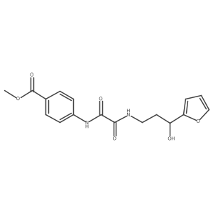 Methyl 4-(2-((3-(furan-2-yl)-3-hydroxypropyl)amino)-2-oxoacetamido)benzoate Structure
