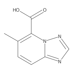 6-Methyl[1,2,4]triazolo[1,5-a]pyridine-5-carboxylic acid结构式