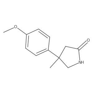 4-(4-Methoxyphenyl)-4-methylpyrrolidin-2-one Structure