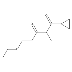 1-Cyclopropyl-5-ethoxy-2-methylpentane-1,3-dione Structure