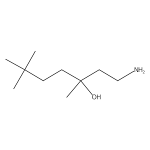 1-Amino-3,6,6-trimethylheptan-3-ol结构式