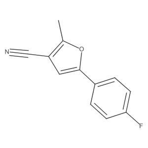 5-(4-Fluoro-phenyl)-2-methyl-furan-3-carbonitrile Structure
