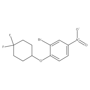 2-Bromo-1-(4,4-difluorocyclohexyloxy)-4-nitrobenzene Structure