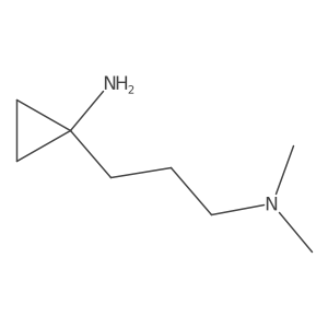 1-[3-(Dimethylamino)propyl]cyclopropan-1-amine结构式