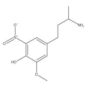 4-(3-Aminobutyl)-2-methoxy-6-nitrophenol Structure