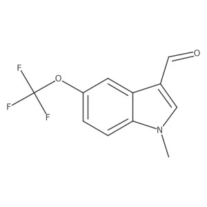 1-Methyl-5-(trifluoromethoxy)-1H-indole-3-carbaldehyde Structure