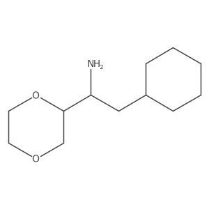 2-Cyclohexyl-1-(1,4-dioxan-2-yl)ethan-1-amine Structure
