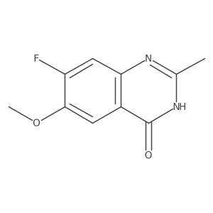 7-Fluoro-6-methoxy-2-methyl-3H-quinazolin-4-one结构式