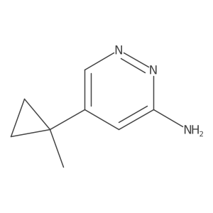5-(1-methylcyclopropyl)-3-Pyridazinamine Structure