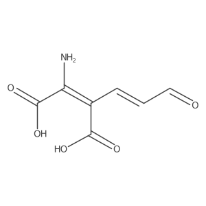 (2E)-2-Amino-3-((1Z)-3-oxoprop-1-en-1-yl)but-2-enedioic acid Structure