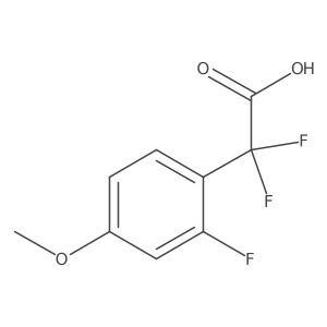 2,2-Difluoro-2-(2-fluoro-4-methoxyphenyl)acetic acid结构式