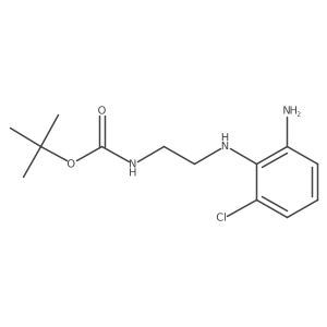 tert-Butyl (2-((2-amino-6-chlorophenyl)amino)ethyl)carbamate Structure