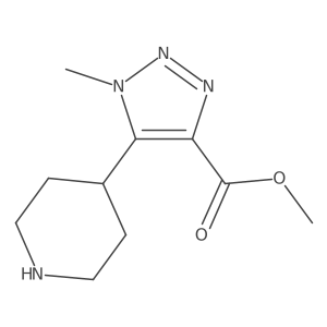 methyl 1-methyl-5-(piperidin-4-yl)-1H-1,2,3-triazole-4-carboxylate结构式