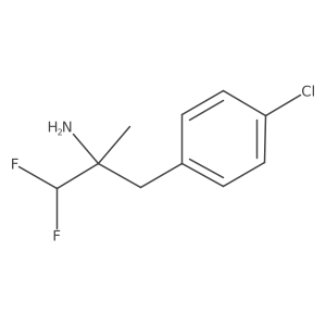 3-(4-Chlorophenyl)-1,1-difluoro-2-methylpropan-2-amine Structure