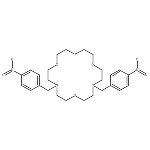10,16-Bis(4-nitrobenzyl)-1,4,7,13-tetraoxa-10,16-diazacyclooctadecane结构式