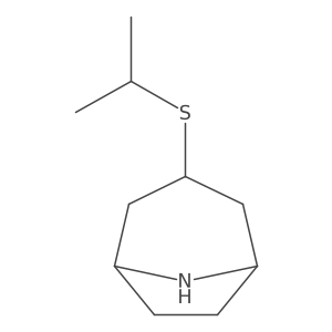 3-isopropylsulfanyl-8-azabicyclo[3.2.1]octane结构式