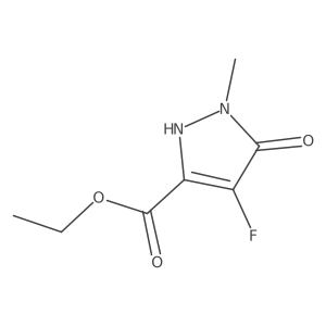 Ethyl 4-fluoro-5-hydroxy-1-methyl-1H-pyrazole-3-carboxylate Structure