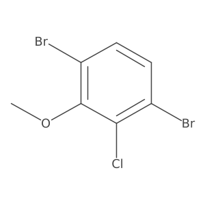 1,4-Dibromo-2-chloro-3-methoxybenzene结构式
