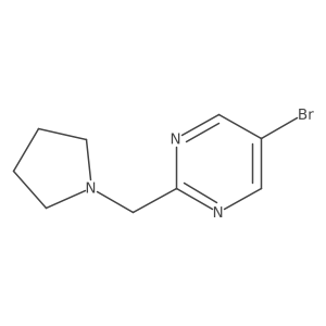5-Bromo-2-(1-pyrrolidinylmethyl)pyrimidine Structure