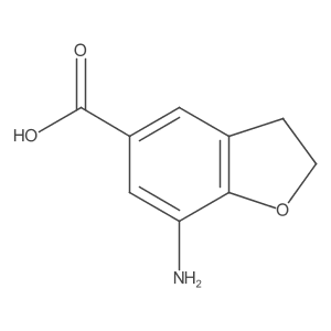 7-Amino-2,3-dihydro-1-benzofuran-5-carboxylic acid结构式