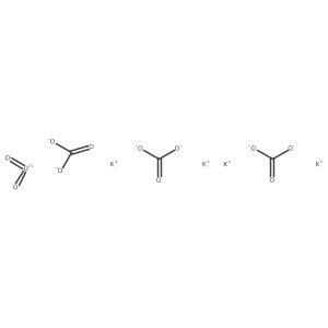 Potassium uranyl carbonate Structure