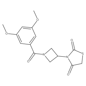 3-(1-(3,5-Dimethoxybenzoyl)azetidin-3-yl)thiazolidine-2,4-dione Structure