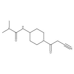 1-[1-(2-Cyanoacetyl)piperidin-4-YL]-3,3-dimethylurea结构式