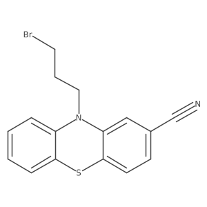 10-Bromopropyl-2-cyano Phenothiazine Structure