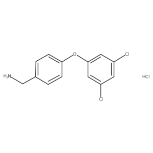 [4-(3,5-Dichlorophenoxy)phenyl]methanamine hydrochloride结构式