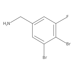 3,4-Dibromo-5-fluorobenzylamine Structure