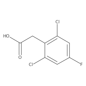2,6-Dichloro-4-fluorophenylacetic acid结构式