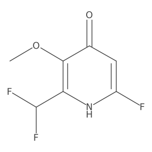 2-(Difluoromethyl)-6-fluoro-4-hydroxy-3-methoxypyridine Structure