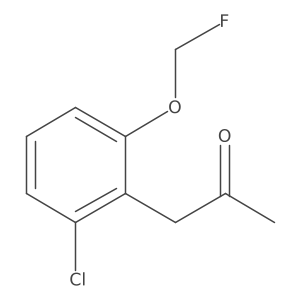 1-(2-Chloro-6-(fluoromethoxy)phenyl)propan-2-one结构式