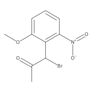 2-(1-Bromo-2-oxopropyl)-3-nitroanisole Structure