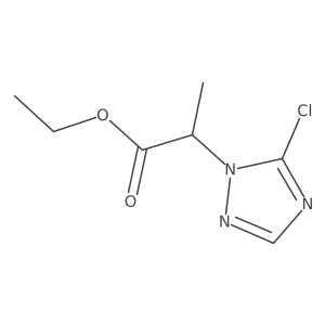 Ethyl 2-(5-chloro-1H-1,2,4-triazol-1-yl)propanoate Structure