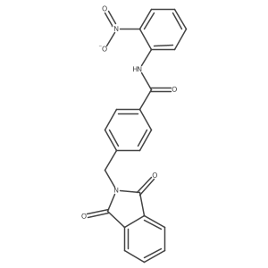 4-((1,3-Dioxoisoindolin-2-yl)methyl)-N-(2-nitrophenyl)benzamide Structure