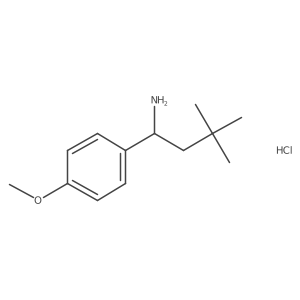 1-(4-Methoxyphenyl)-3,3-dimethylbutan-1-amine hydrochloride结构式