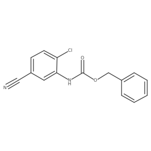 benzyl N-(2-chloro-5-cyanophenyl)carbamate Structure