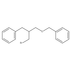 [(2-Benzyl-3-bromopropoxy)methyl]benzene结构式