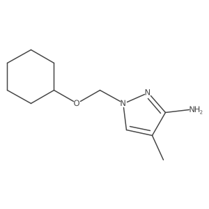 1-[(cyclohexyloxy)methyl]-4-methyl-1H-pyrazol-3-amine Structure