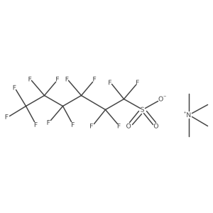 Tetramethylammonium perfluorohexane sulfonate结构式