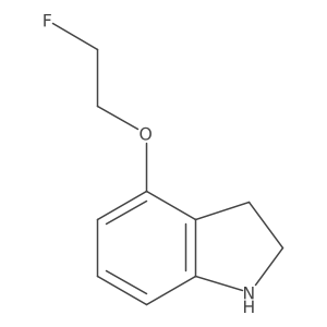 4-(2-Fluoroethoxy)indoline结构式