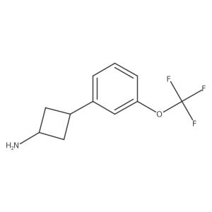 3-[3-(Trifluoromethoxy)phenyl]cyclobutan-1-amine Structure