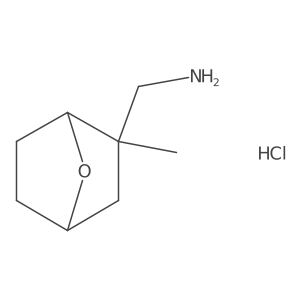 {2-Methyl-7-oxabicyclo[2.2.1]heptan-2-yl}methanamine hydrochloride结构式
